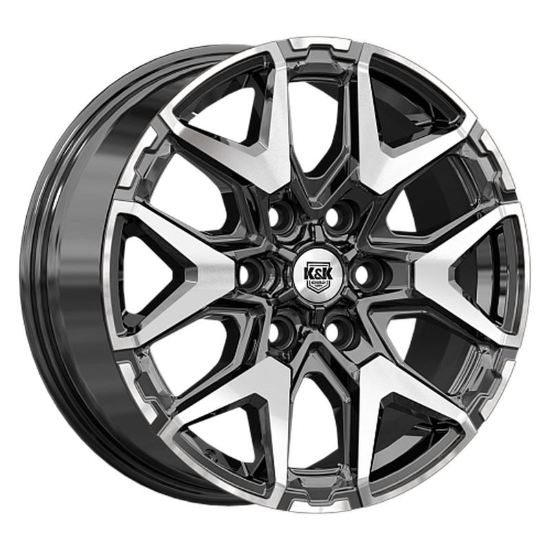 Литой колесный диск K&K KC1176 Гангут алмаз черный 7,5x18 6x139,7 ET55 D93,1