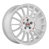 Литой колесный диск OZ Superturismo WRC White Red Lettering 7,0x17 5x114,3 ET45 D75