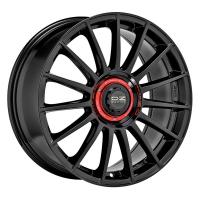 Литой колесный диск OZ Superturismo Evoluzione Gloss Black+Red Lettering 8,0x18 5x112 ET35 D75