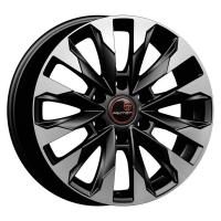Литой колесный диск Вектор R258 Pajero Sport алмаз черный 7,5x18 6x139,7 ET38 D67,1