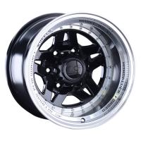 Литой колесный диск LS wheels LS 878 BKL 10,0x15 6x139,7 ET-44 D106,1