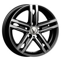 Литой колесный диск Вектор B178 алмаз черный 6,0x15 5x100 ET38 D57,1