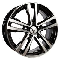 Литой колесный диск Вектор B197 алмаз черный 6,5x16 5x114,3 ET45 D66,1