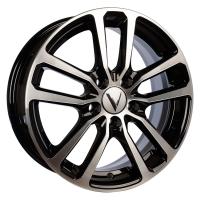 Литой колесный диск Вектор B209 алмаз черный 6,0x15 5x100 ET38 D57,1