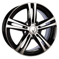 Литой колесный диск Вектор B217 алмаз черный 6,0x16 5x114,3 ET43 D67,1