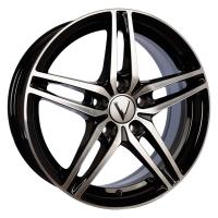Литой колесный диск Вектор B219 алмаз черный 6,5x16 5x114,3 ET45 D60,1