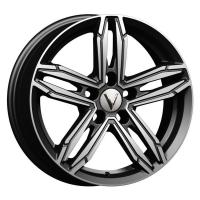 Литой колесный диск Вектор B256 алмаз черный 6,5x16 5x114,3 ET45 D67,1