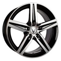 Литой колесный диск Вектор B274 алмаз черный 7,0x17 5x114,3 ET35 D67,1