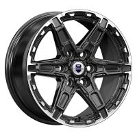 Литой колесный диск K&K KC1159 Дистрикт черный бриллиант 8,0x18 6x114,3 ET25 D66,1